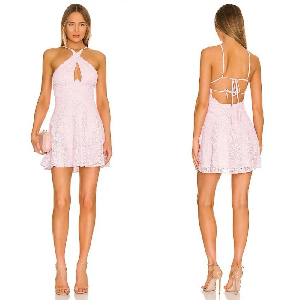 For Love & Lemons Carmela Mini Dress NWT Orchid